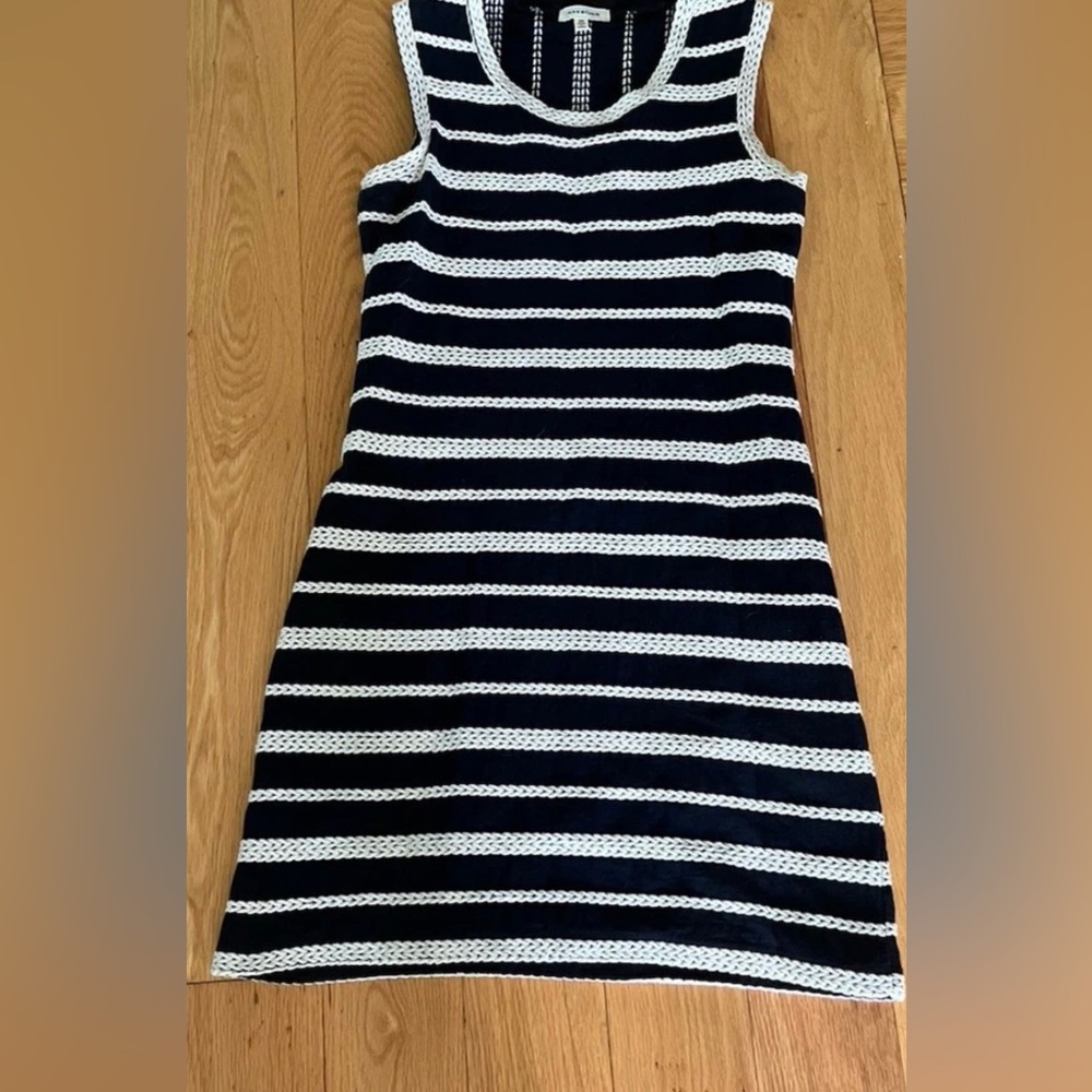 Max Studio Ladies Dress XS Blue And White Stripes Sleeveless Slip Dress
